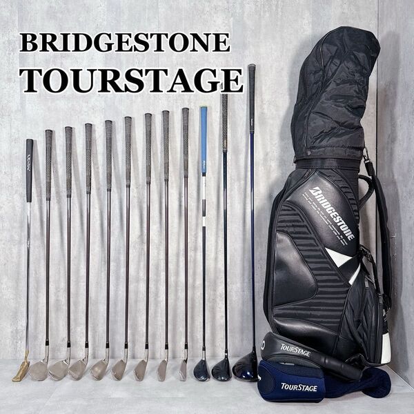 W407 BRIDGESTONE TOURSTAGE メンズ ゴルフ クラブセット 15点 ブリジストン ツアーステージ