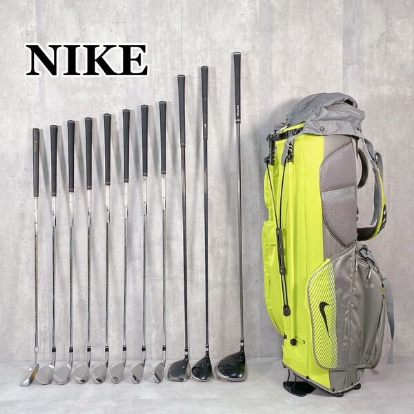 W490 NIKE SLINGSHOT メンズ ゴルフ クラブセット 12点 スタンドキャディバッグ
