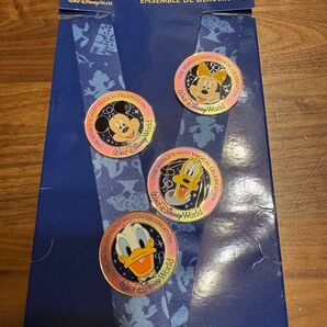 ディズニー WDW50 ピンバッジ スターターセット ランヤード ミッキー ミニー プルート ドナルド