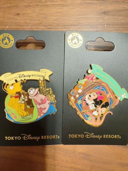 ディズニー ディズニーランド ミッキー ミニー プルート ピンバッジ
