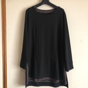 美品 ジュクロイスソワ サイズM〜L相当 七分袖チュニック