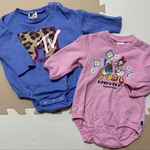 ロンパース ベビー服 ディズニー 長袖ロンパース 70cm 子供服