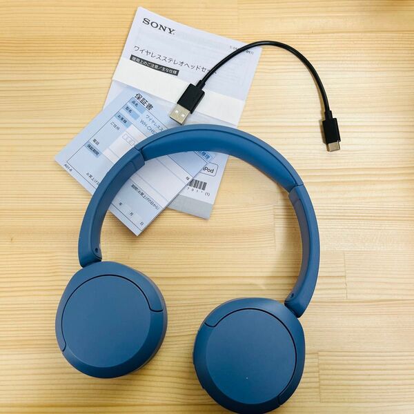 SONY WH-CH520 ブルー ワイヤレスヘッドホン