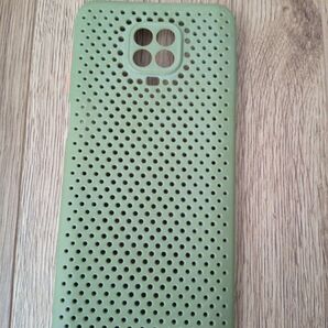 Xiaomi Redmi Note 9S スマホケース メッシュ グリーン