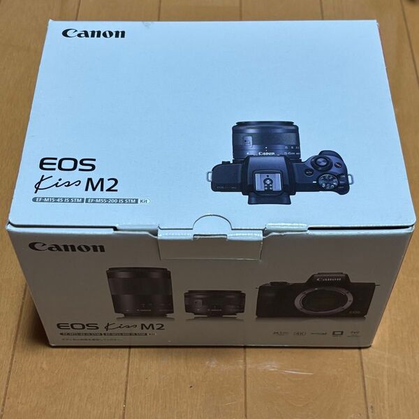 Canon ミラーレス一眼カメラ EOS Kiss M2 ダブルズームキット ホワイト