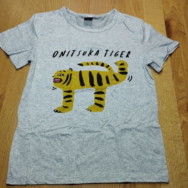 新品 ふざけたオニツカタイガー Tシャツ グレー M