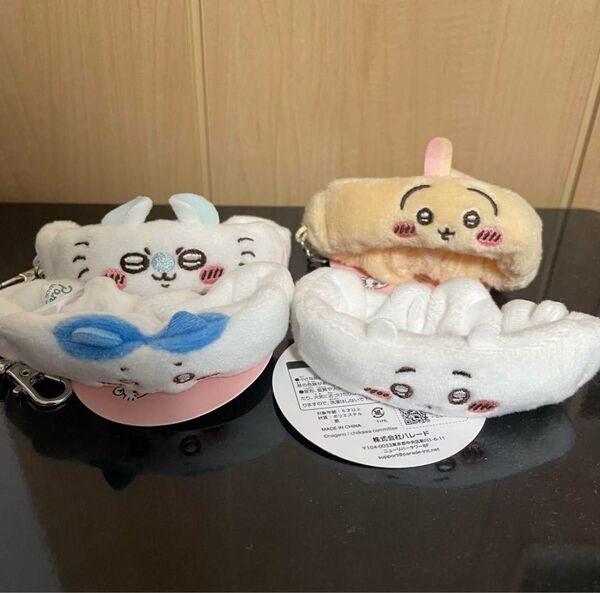 ちいかわ リストバンドキーホルダー 4種セット ちいかわ ハチワレ うさぎ モモンガ