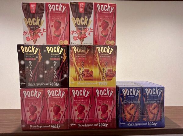 お菓子 まとめ ポッキー チョコ いちご 冬のきらめき 冬のくちどけ アーモンド
