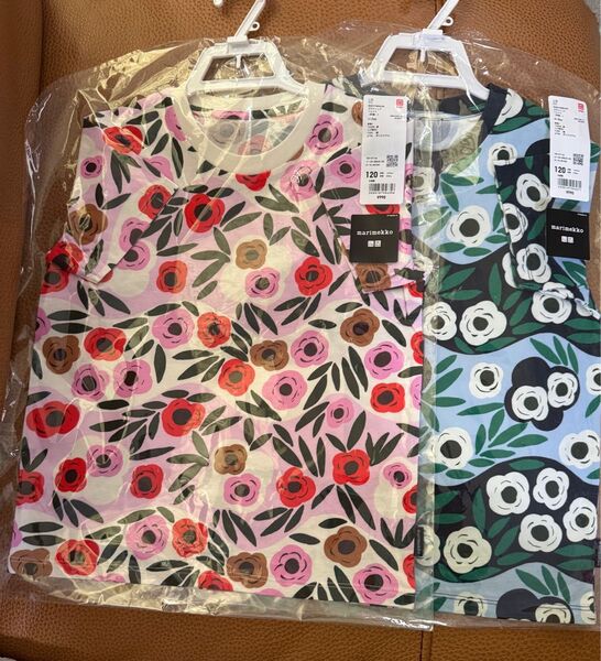 【新品未開封】UNIQLO marimekko グラフィックTシャツ半袖 120cm 2点セット