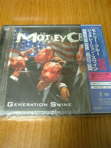 ◆貴重 MOTLEY CRUE/GENERATION SWINE◆モトリー・クルー 初回盤限定ブックレット付◆