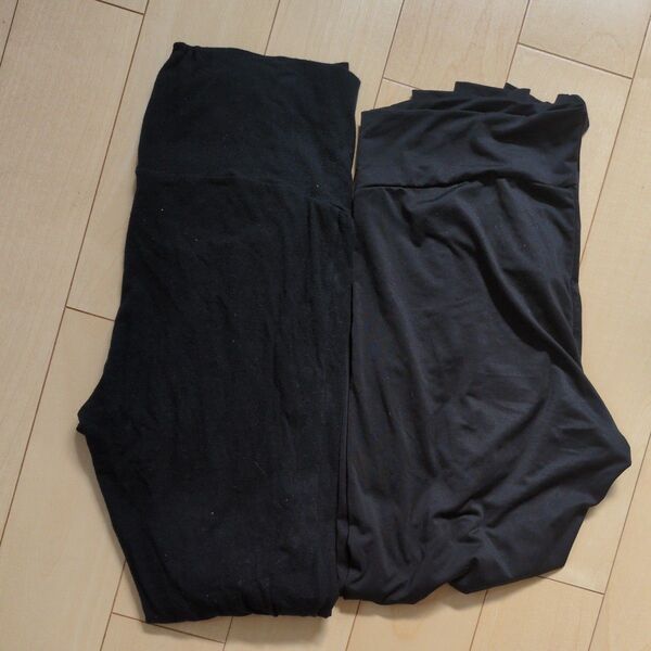 マタニティレギンス2枚セット