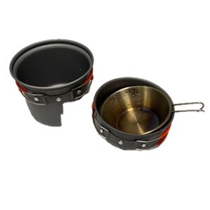アルミアウトドアクッカー2Pセット Montagna シェラカップ付き