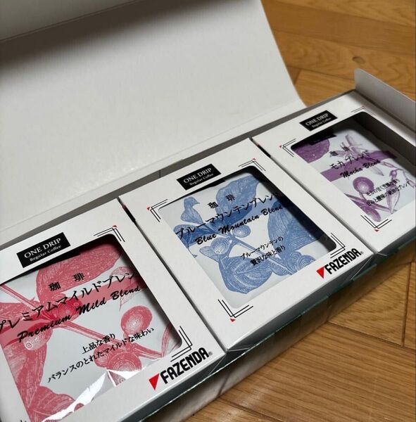 FAZENDA シーシーエスコーヒー ドリップコーヒー モカブレンド ブルーマウンテン プレミアムマイルド ワンドリップ