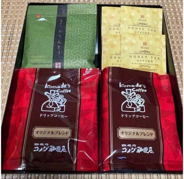 コメダ珈琲 ドリップコーヒー インスタントコーヒー はちみつ紅茶 かりんとう