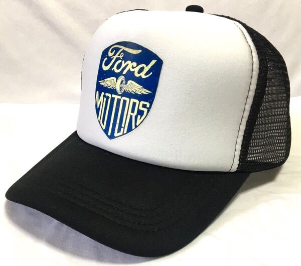 FORD Mortor レトロ プリントトラッカーキャップ 新品 アメカジ メッシュキャップ