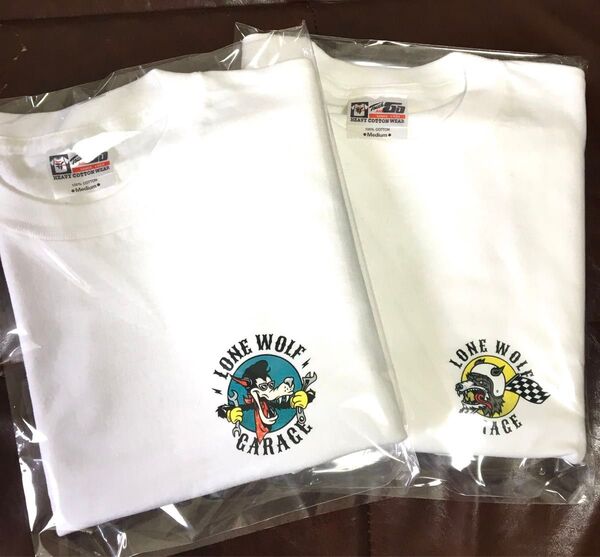 セール品 LONE WOLF デイリーTシャツ ヘビーウェイト ホワイト Mサイズ