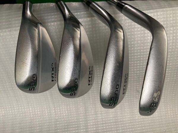 クリーブランド RTX4 FORGED ウェッジ 4本セット ゴルフクラブ 中古品 シルバー系