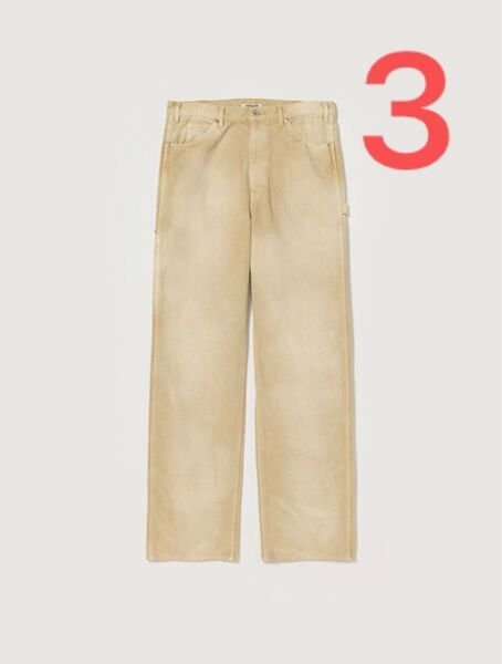 auralee 25ss ORGANIC COTTON DUCK PANTS