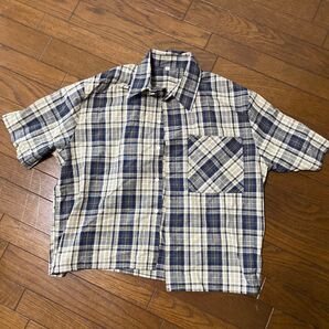 チェック柄シャツ