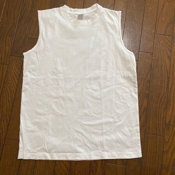 ノースリーブTシャツ ホワイト