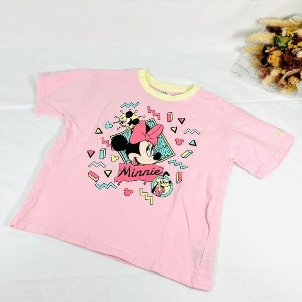 Littc リトシー 110サイズ ネオンカラー ミニーマウス Tシャツ