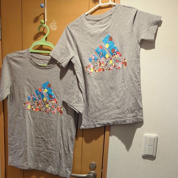 adidasアディダス adidas BMHGAMEイラストBOSTシャツ 半袖 Tシャツ140cm160cm