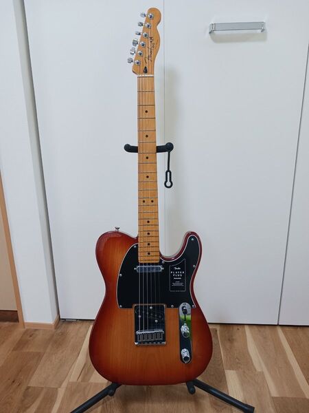 ビニール付き【美品】Fender Player Plus Telecaster ノイズレスPU、ロッキングチューナー