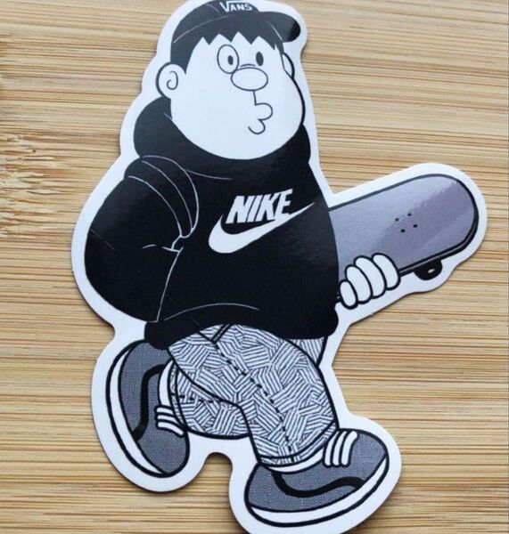 新品!大人気!かわいいジャイアンステッカー NIKE VANS