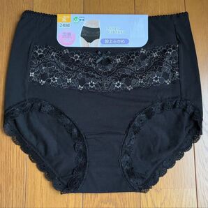 しまむら レディース 大きいサイズ 3L ショーツ 2枚組 ブラック 未使用
