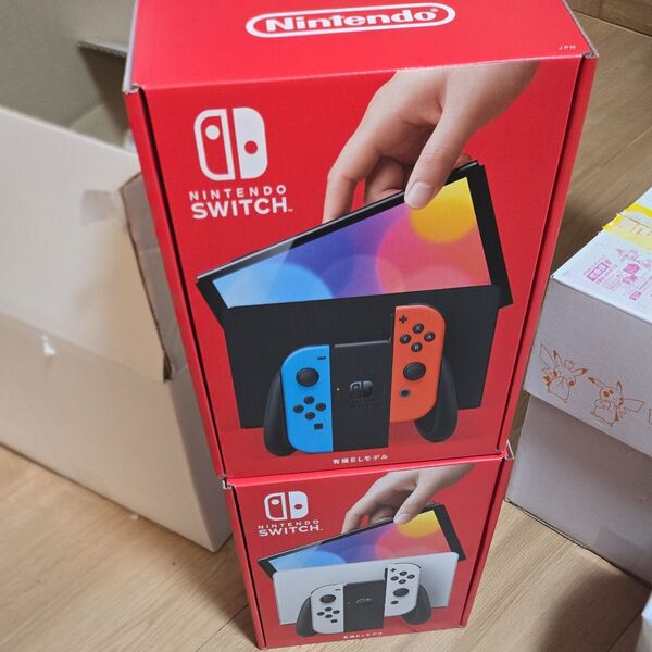 新品未使用品! ニンテンドースイッチ 有機ELモデル2台セット!