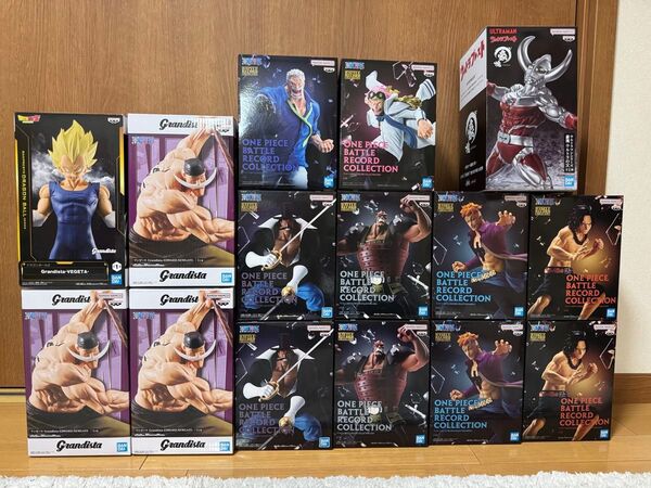 ワンピース 白ひげ エース マルコ ビスタ ジョズ ガープ コビー ドラゴンボール ベジータ ウルトラの父 フィギュア15体セット