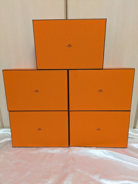 エルメス HERMES 空箱 070BIS 5個セット 空き箱 保存箱 化粧箱 オレンジ ボックス