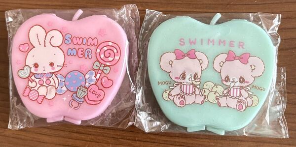 SWIM MERのミラー&コーム【うさぎ柄・ネズミ柄・2点セット・バラ売り不可】