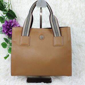 希少 BURBERRY LONDON ハンドバッグ レザー バーバリーカラー