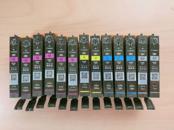 訳あり品キャノン純正インク BCI-381 13個