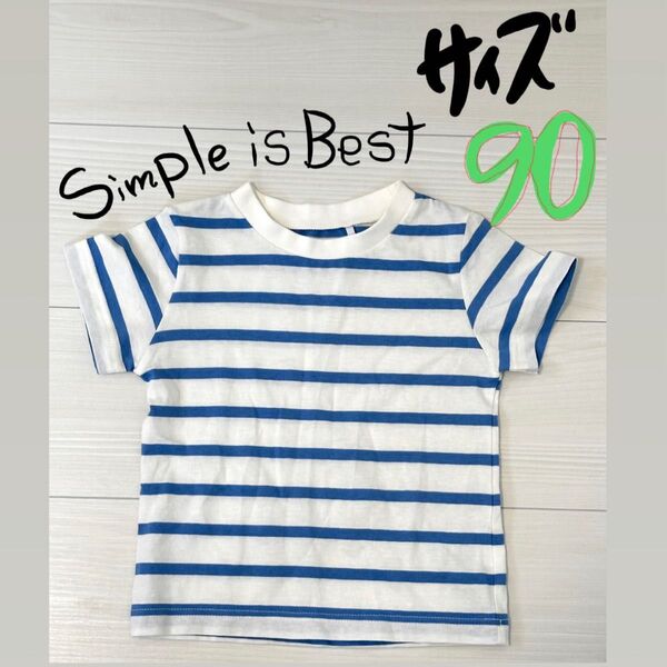 ボーダー 半袖Tシャツ キッズ服 90