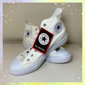【新品未使用】CONVERSE ALL STAR LIGHT HI WHITE 箱付き