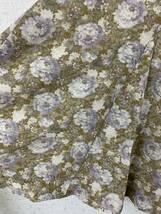 昭和レトロ　古着　花柄スカート　日本製　麻　サイズ38 _画像4