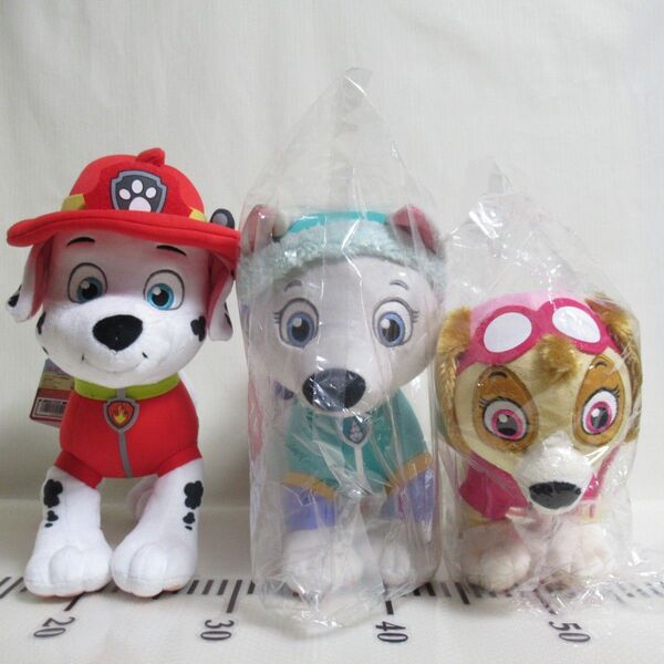 パウパトロール パウっと集合ぬいぐるみ3 全3種セット 新品タグ付き