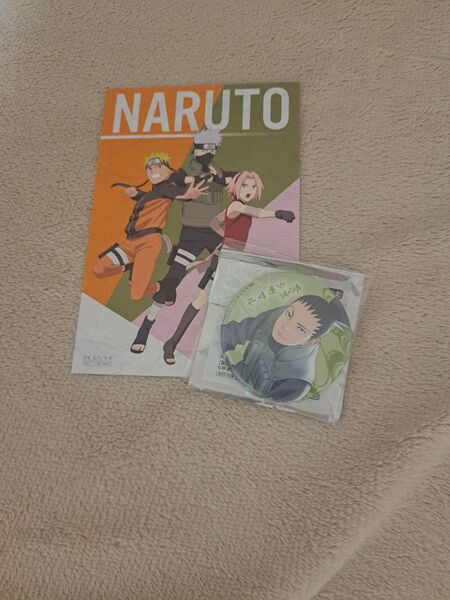 NARUTO ナンジャタウン ナンジャ アトラクション 特典 缶バッジ シカマル