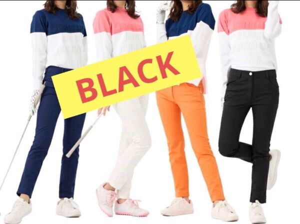 マリ・クレール 9分丈パンツ レディースサイズM ブラック ★新品★