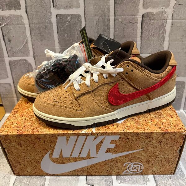 CLOT × Nike Dunk Low SP "Cork" 28.5