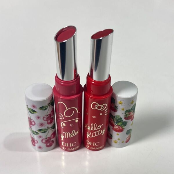 DHC ピュアカラーリップクリーム RD04 RS05 ハローキティ&マイメロディー 2本セット リップスティック