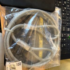 未使用 サンワサプライ セキュリティワイヤー(ワイヤー長1.5m/直径6.0mm) eセキュリティシリーズ