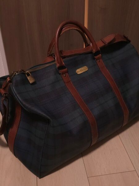 ボストンバッグ POLO ラルフローレン チェック柄
