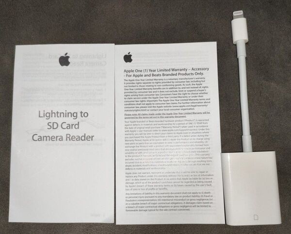 Apple Lightning - SDカードカメラリーダー