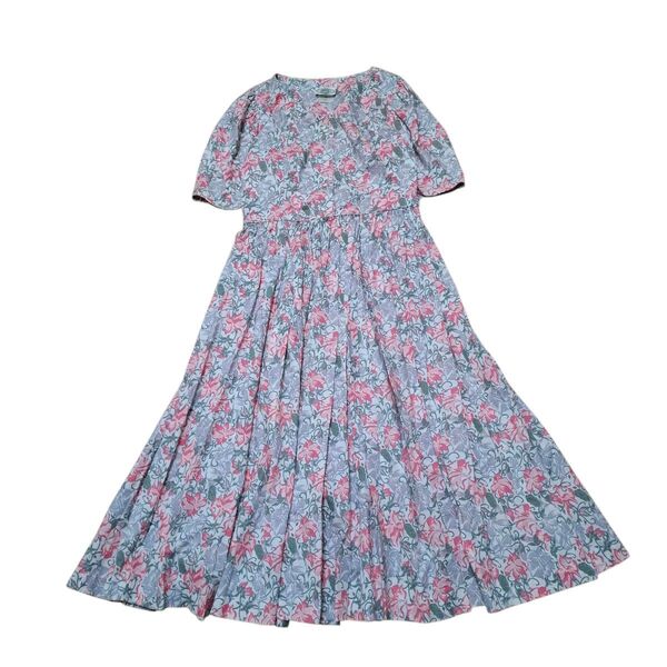 LAURA ASHLEY パフスリーブ花柄ワンピース ヴィンテージ 7A