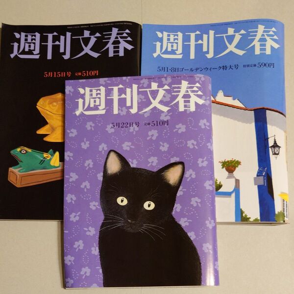 週刊文春 3冊
