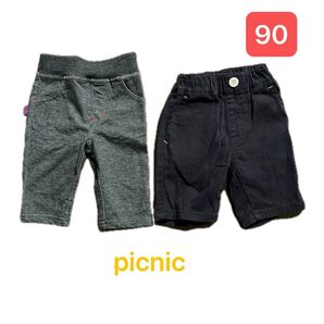 #37 ミキハウストレード picnic ハーフパンツ サイズ90