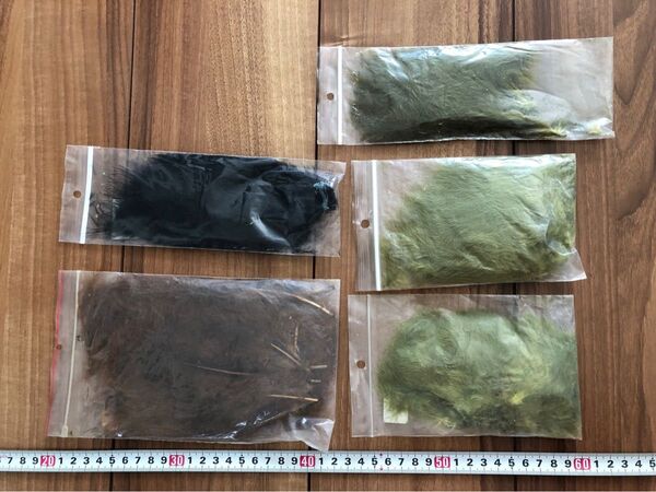 フライ タイイング マテリアル マラブー 素材 5つセット フライフィッシング